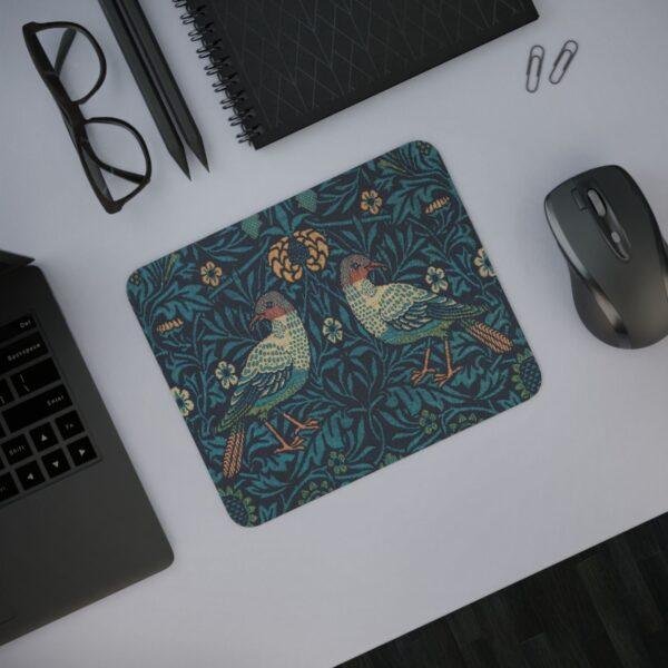 William Morris Mouse Pad - Birds, Desk Organization, Non-Slip Rubber Base