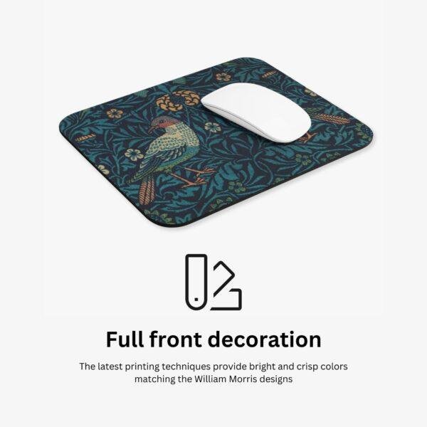 William Morris Mouse Pad - Birds, Desk Organization, Non-Slip Rubber Base