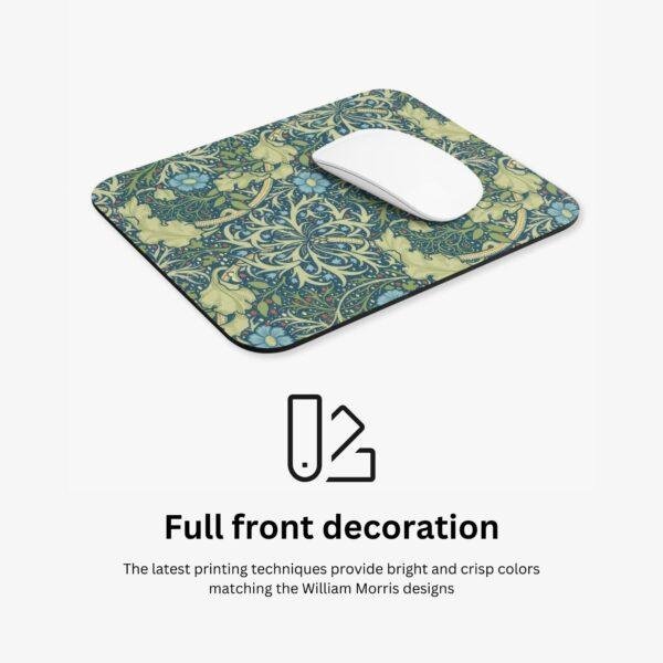 William Morris Mouse Pad - Seaweed, Desk Organization, Non-Slip Rubber Base