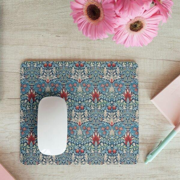 William Morris Mouse Pad - Snakeshead, Desk Organization, Non-Slip Rubber Base