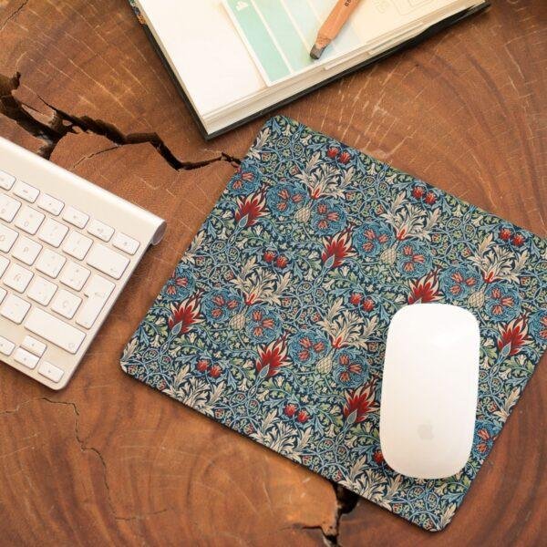 William Morris Mouse Pad - Snakeshead, Desk Organization, Non-Slip Rubber Base