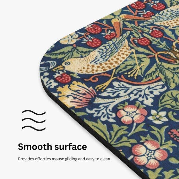 William Morris Mouse Pad - Strawberry Thief, Desk Organization, Non-Slip Rubber Base