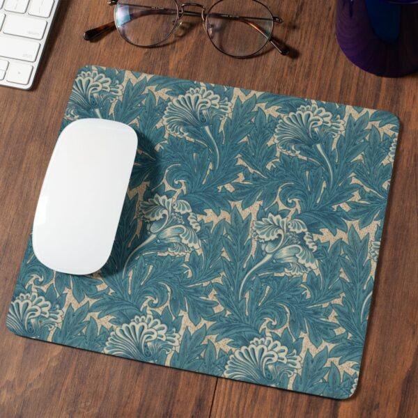 il_fullxfull.6131069972_eycb.jpg William Morris Mouse Pad - Tulip, Desk Organization, Non-Slip Rubber Base