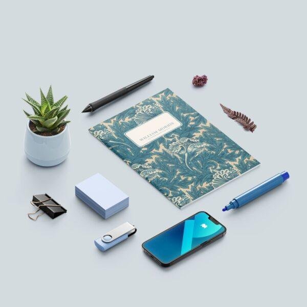 William Morris Pocket Notebook | Arts & Crafts Floral Sketchbook