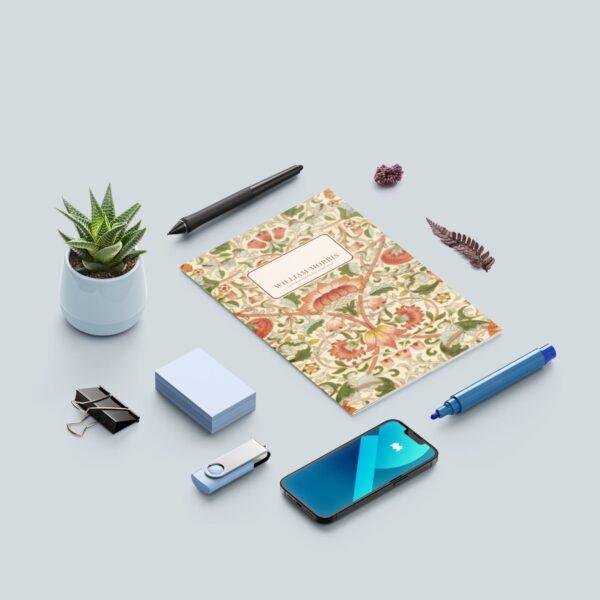 William Morris Loddon Pocket Notebook | Floral Arts & Crafts Sketchbook