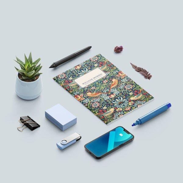 il_fullxfull.6156798845_nj3a.jpg William Morris Strawberry Thief Pocket Notebook | Arts & Crafts Floral Sketchbook