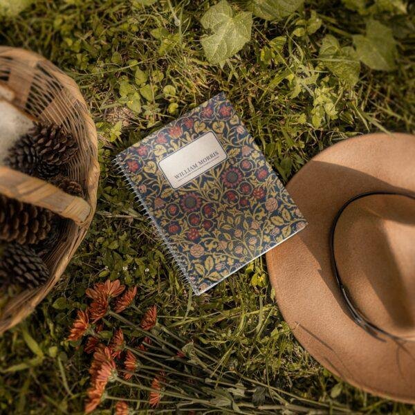 William Morris Floral Notebook | Arts & Crafts Style, Coil Bound