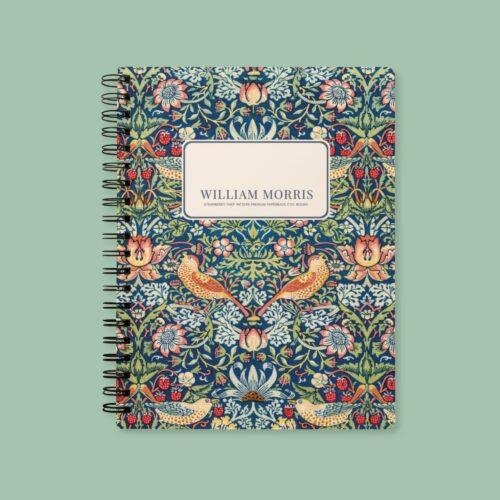 William Morris Strawberry Thief Notebook | Vintage Arts & Crafts A5 Journal