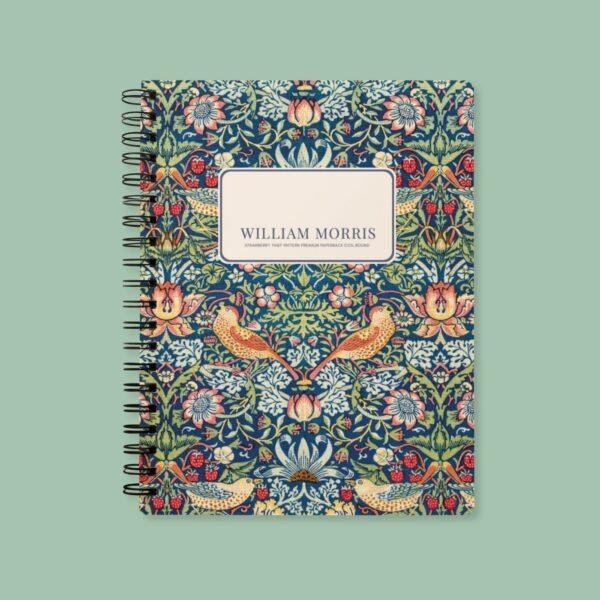 William Morris Strawberry Thief Notebook | Vintage Arts & Crafts A5 Journal