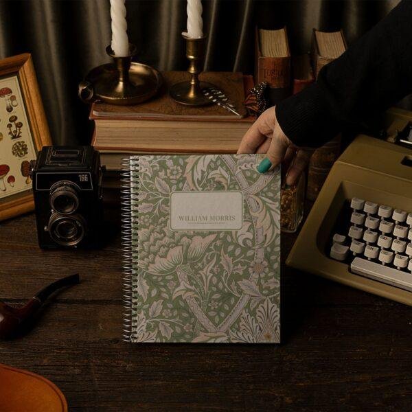 William Morris Windrush Notebook | A5 Floral Arts & Crafts Journal