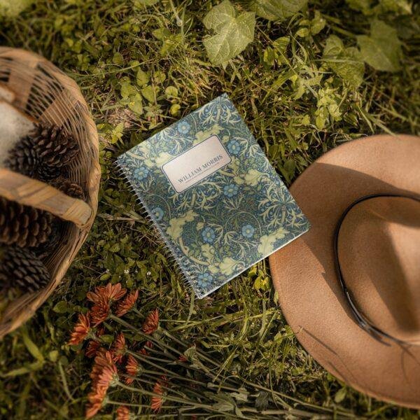 William Morris Seaweed Notebook | Vintage Floral Arts & Crafts A5 Journal