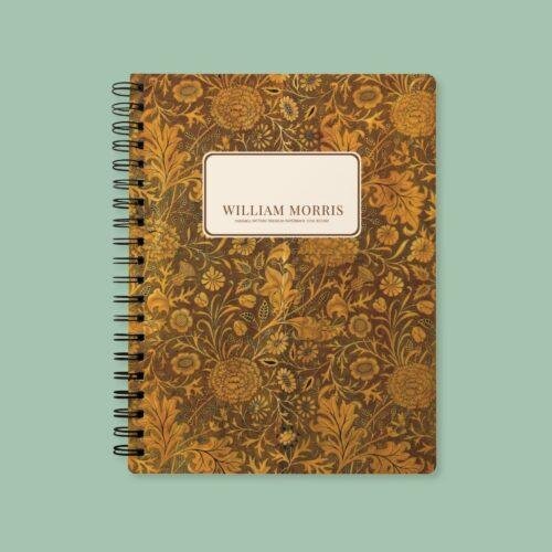 William Morris Floral Notebook | Vintage Arts & Crafts, A5 Coil Bound