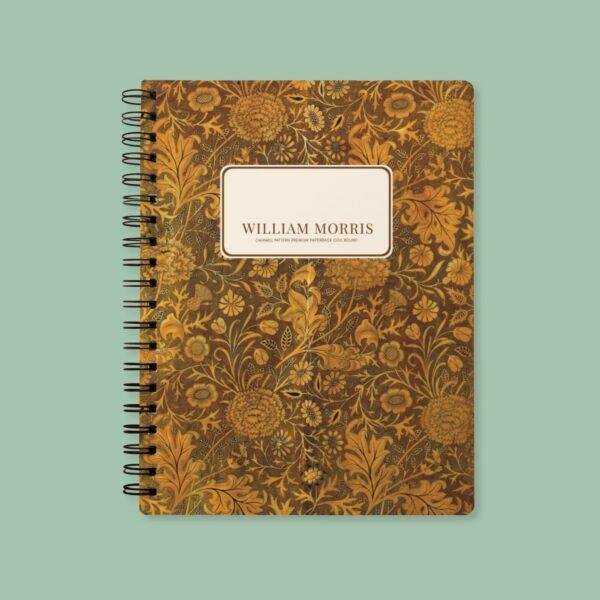 William Morris Floral Notebook | Vintage Arts & Crafts, A5 Coil Bound