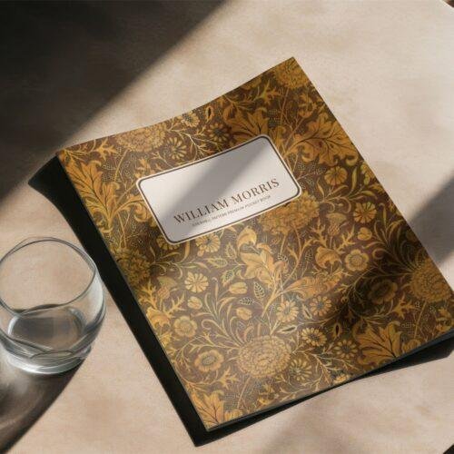 William Morris Floral Pocket Notebook | Arts & Crafts Sketchbook