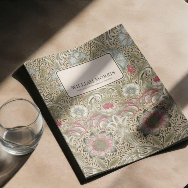 William Morris Pocket Notebook | Corncockle Floral Arts & Crafts Design