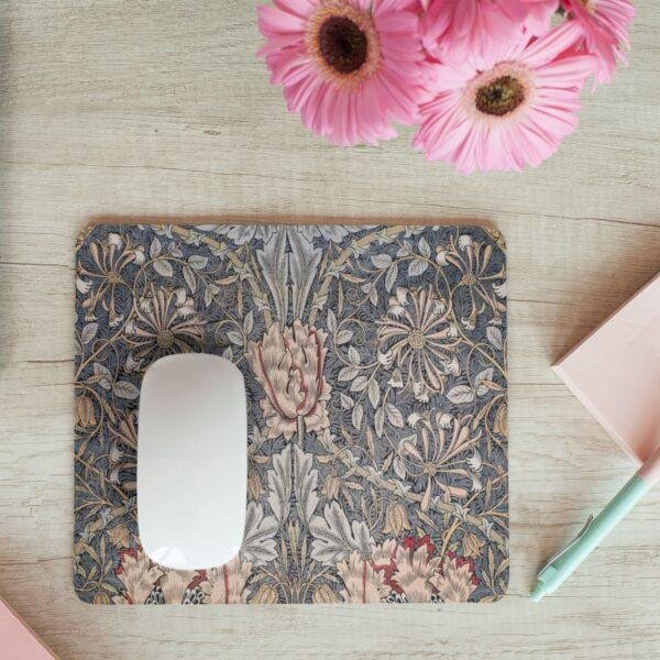 William Morris Mouse Pad – Honeysuckle Woodland Desk Accessory