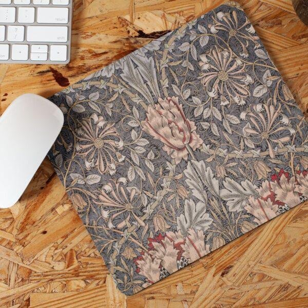 William Morris Mouse Pad – Honeysuckle Woodland Desk Accessory