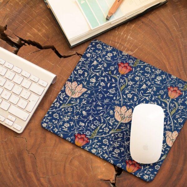 William Morris Mouse Pad - Medway, Desk Organization, Non-Slip Rubber Base