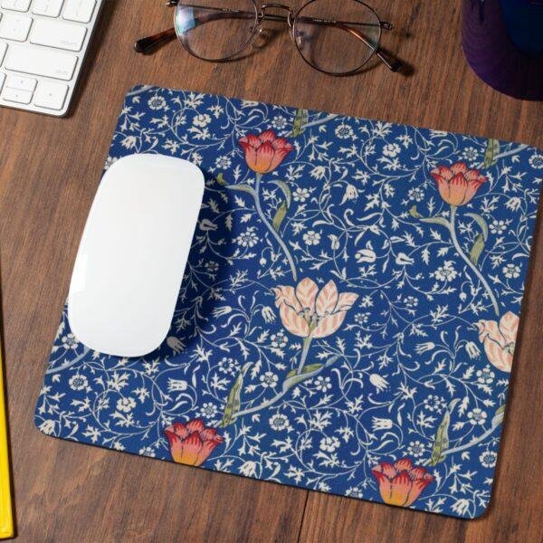 William Morris Mouse Pad - Medway, Desk Organization, Non-Slip Rubber Base