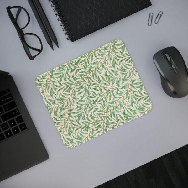 William Morris Mouse Pad - Willow Bough, Desk Organization, Non-Slip Rubber Base