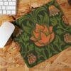 il_fullxfull.6176557191_s9y1.jpg William Morris Mouse Pad - Violet & Columbine, Desk Organization, Non-Slip Rubber Base