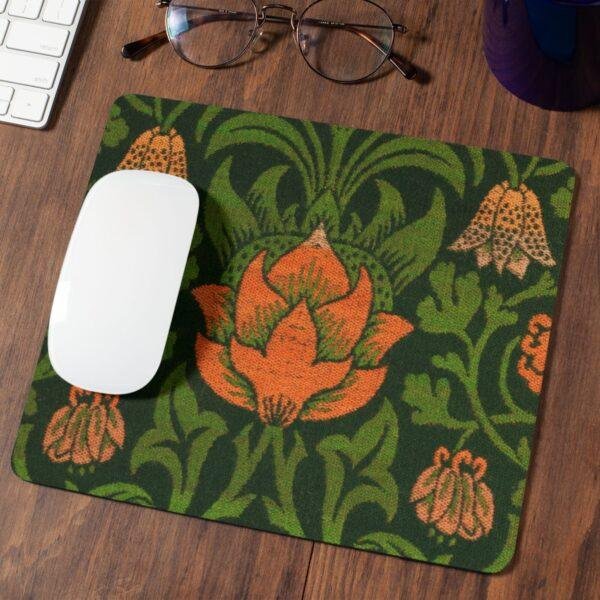 il_fullxfull.6176557209_6gn6.jpg William Morris Mouse Pad - Violet & Columbine, Desk Organization, Non-Slip Rubber Base