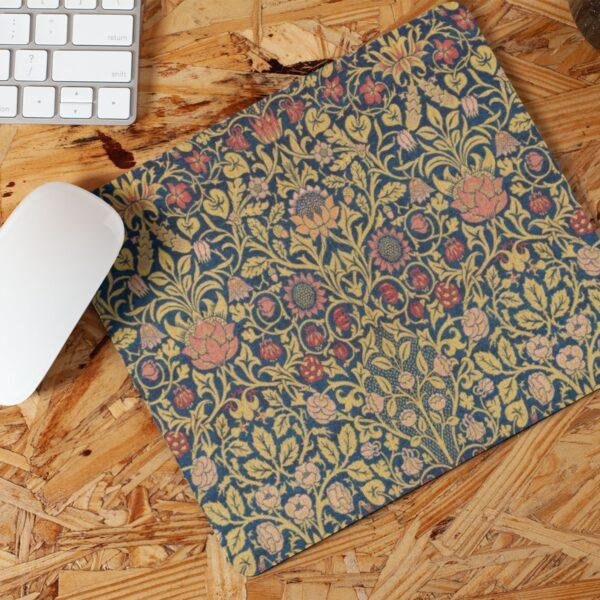 William Morris Mouse Pad – Violet & Columbine Breeze Floral Art