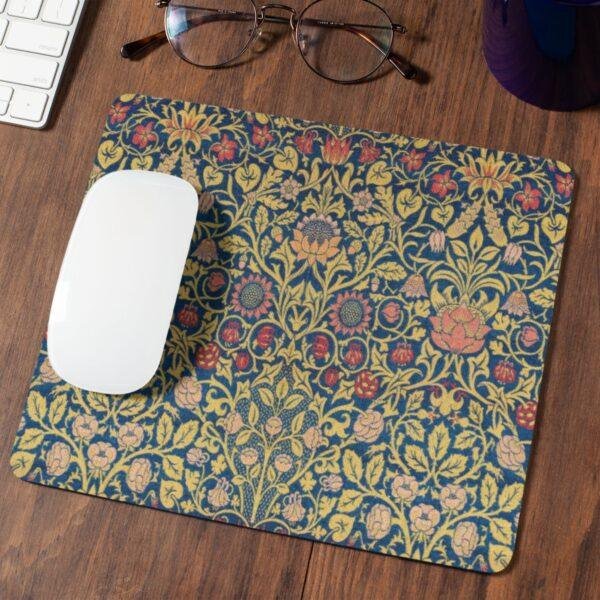 William Morris Mouse Pad – Violet & Columbine Breeze Floral Art