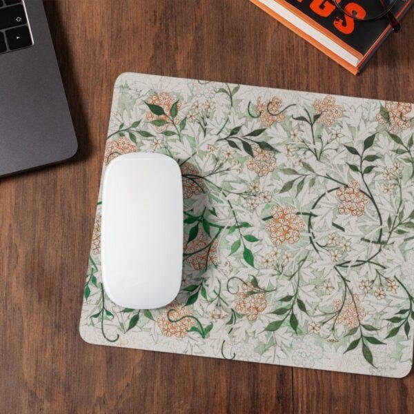 il_fullxfull.6176811309_qiwq.jpg William Morris Mouse Pad - Jasmine, Desk Organization, Non-Slip Rubber Base