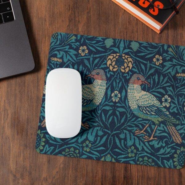 William Morris Mouse Pad - Birds, Desk Organization, Non-Slip Rubber Base
