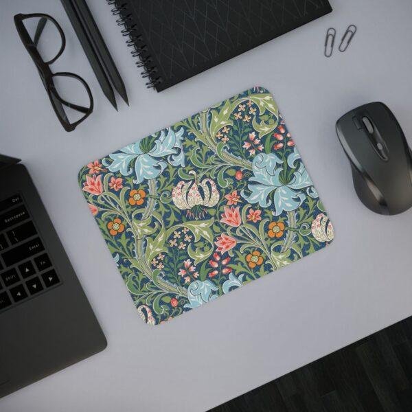 William Morris Mouse Pad - Golden Lily, Desk Organization, Non-Slip Rubber Base