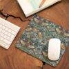 William Morris Mouse Pad - Strawberry Thief, Desk Organization, Non-Slip Rubber Base