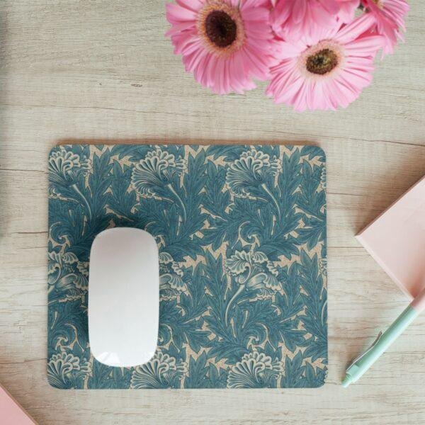 il_fullxfull.6179178879_gv53.jpg William Morris Mouse Pad - Tulip, Desk Organization, Non-Slip Rubber Base