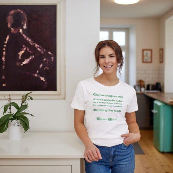 William Morris Quote T-Shirt | Floral Arts & Crafts Tee