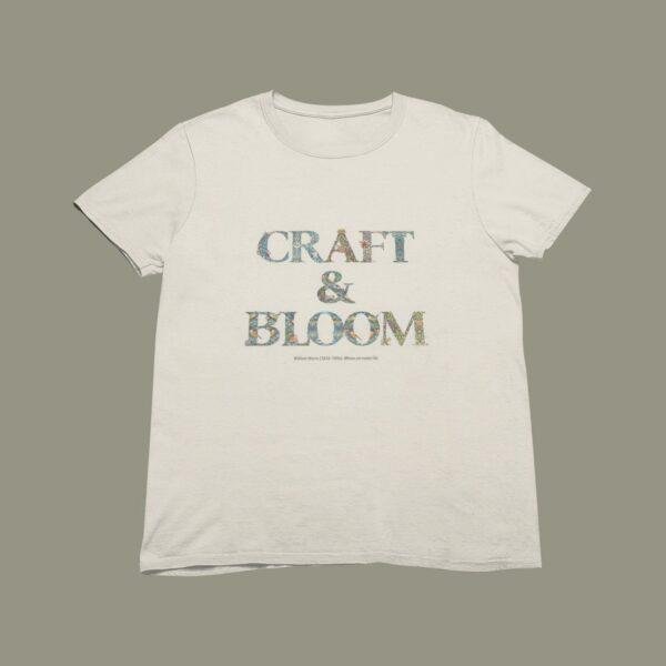 William Morris Botanical Art T-Shirt, Natural Cotton Tee