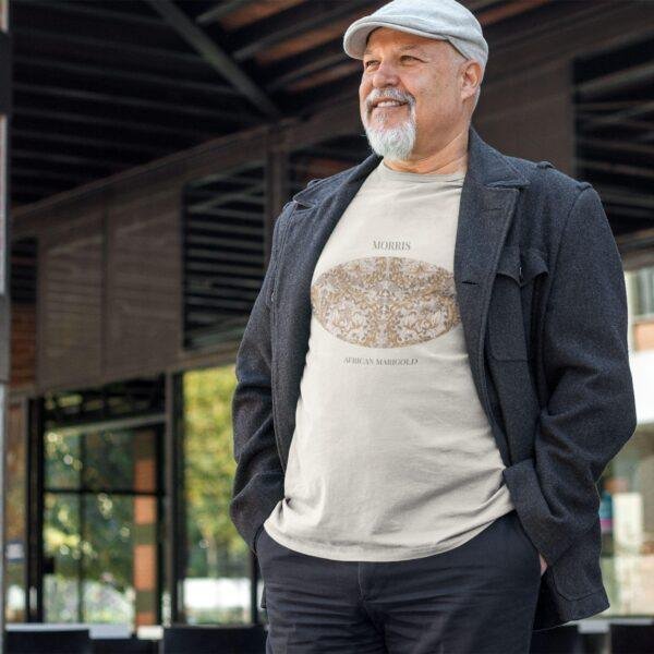 African Marigold William Morris T-Shirt, Botanical Floral Tee