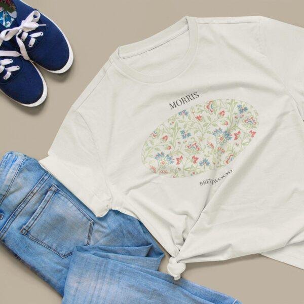 Brentwood William Morris Natural T-Shirt, Botanical Art Tee