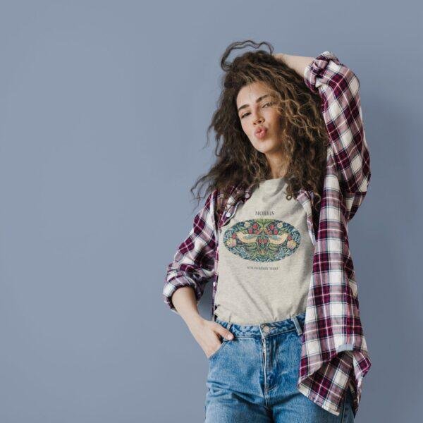 il_fullxfull.6902277570_ihnw.jpg Strawberry Thief T-Shirt, William Morris Botanical Art, Nature Shirt