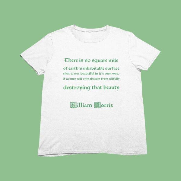 William Morris Quote T-Shirt | Floral Arts & Crafts Tee