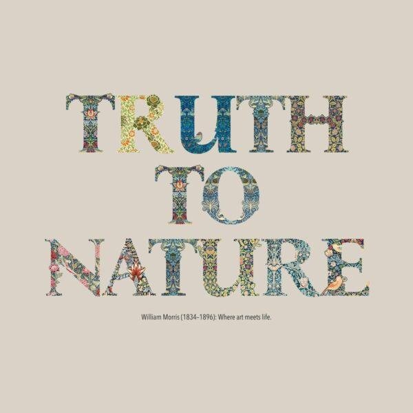 William Morris 'Truth to Nature' T-Shirt, Botanical Art Tee