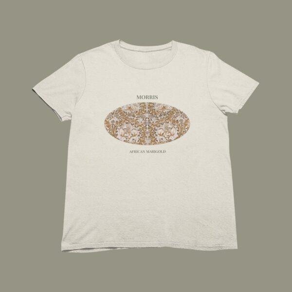 African Marigold William Morris T-Shirt, Botanical Floral Tee