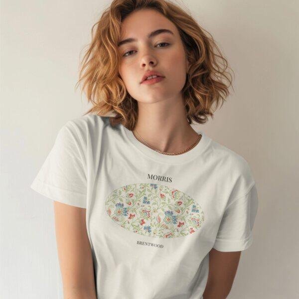 Brentwood William Morris Natural T-Shirt, Botanical Art Tee