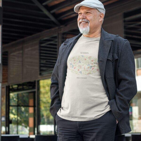 Brentwood William Morris Natural T-Shirt, Botanical Art Tee