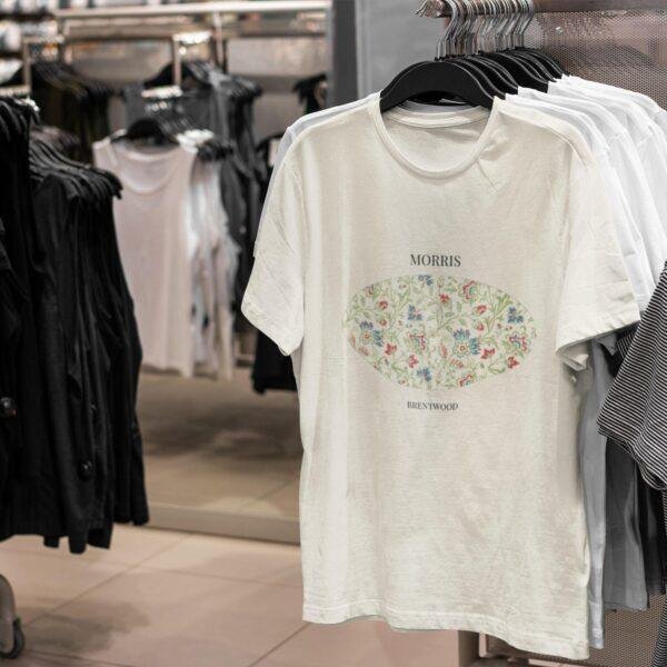 Brentwood William Morris Natural T-Shirt, Botanical Art Tee