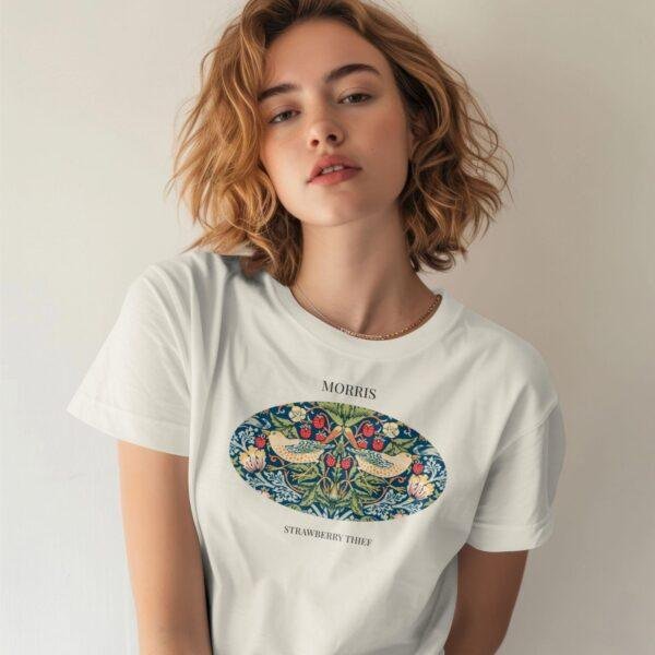 il_fullxfull.6950248489_bl1p.jpg Strawberry Thief T-Shirt, William Morris Botanical Art, Nature Shirt