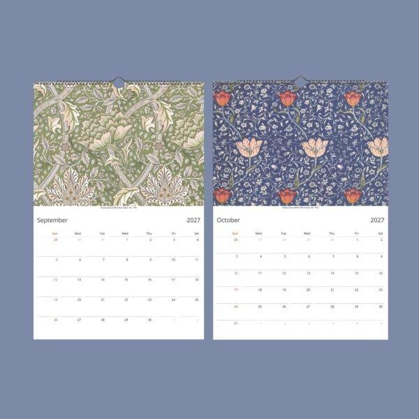 William Morris - Marigold, Calendar for Home, Victorian Design, Semi-Glossy Paper