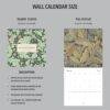 Acanthus (4) William Morris - Acanthus, Wall Planner, Victorian Pattern, Semi-Glossy Paper