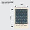 William Morris - Birds, Calendar for Home, Victorian Design, Semi-Glossy Paper