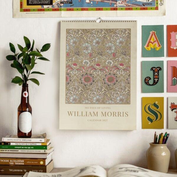 William Morris - Corncockle, Calendar for Home, Victorian Design, Semi-Glossy Paper