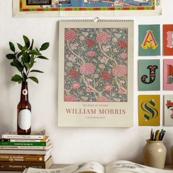 Cray (2) William Morris - Cray, Calendar for Home, Victorian Design, Semi-Glossy Paper